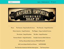 Tablet Screenshot of cherokeesoap.com
